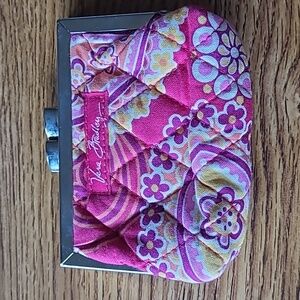 Vera Bradley Kisslock Coin Purse in Raspberry Fizz